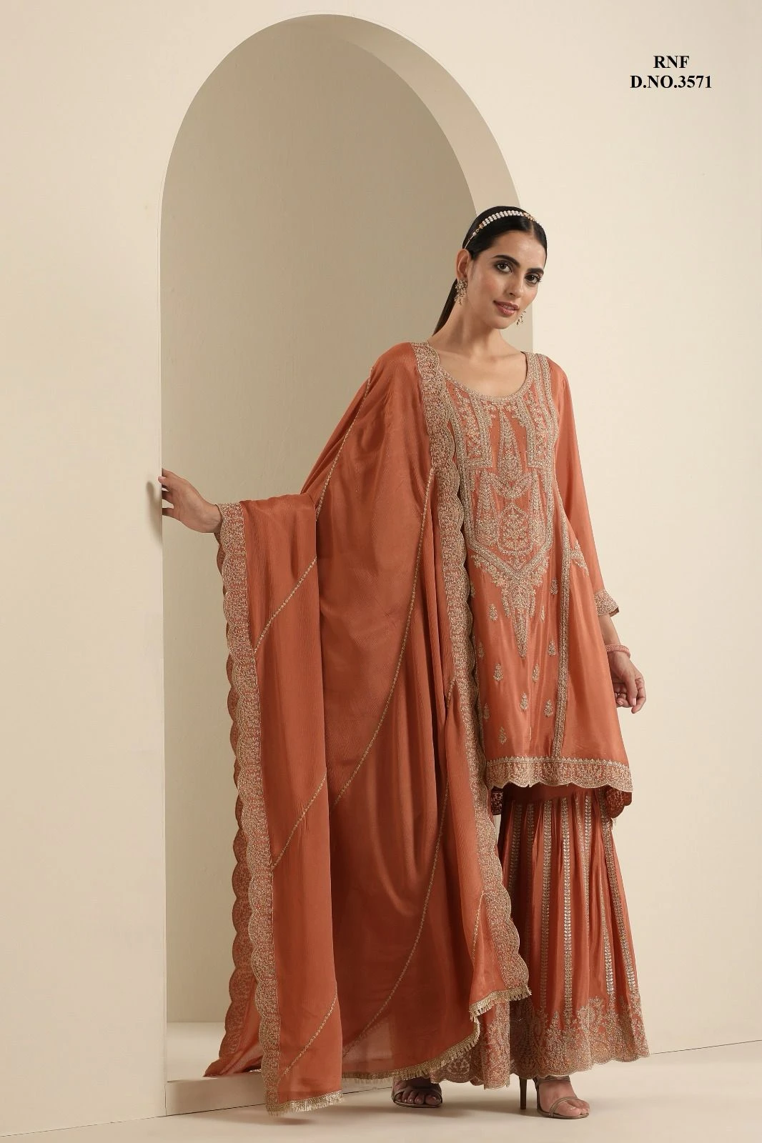Renik Fashion Viscose Chinon Wholesale Designer Readymade Salwar Suit Catalog — Wholesale Salwar Suits, MPA wholesale from Surat - Gallery Image 2